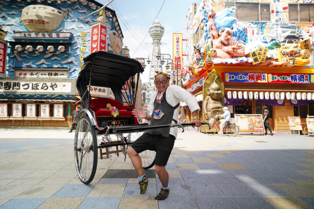 新世界で俥夫をしている國領翔太さん
