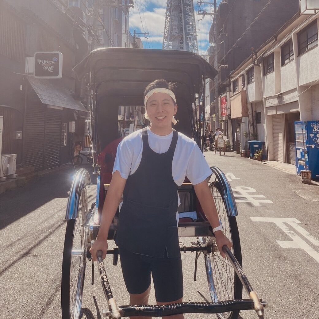 新世界で俥夫をしている田野兼三さん