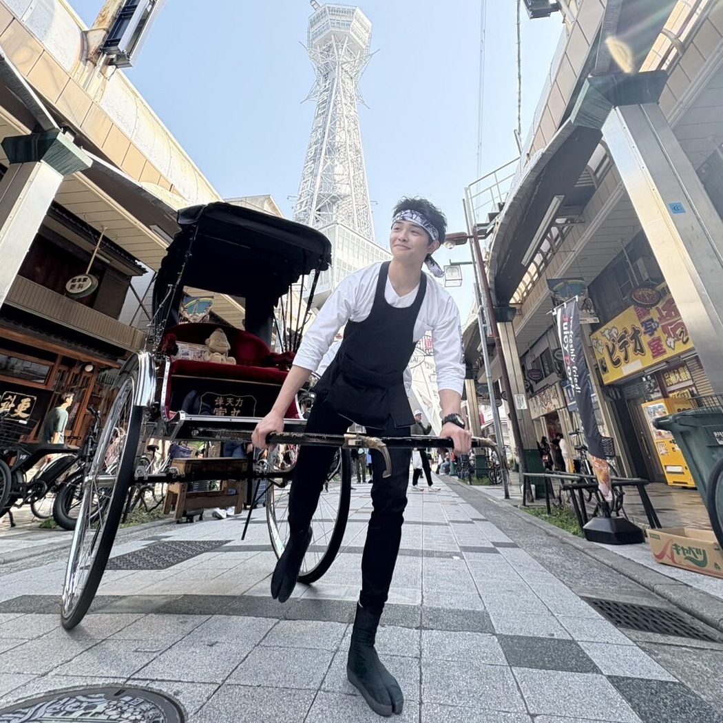 新世界で俥夫をしている吉岡祐嗣さん