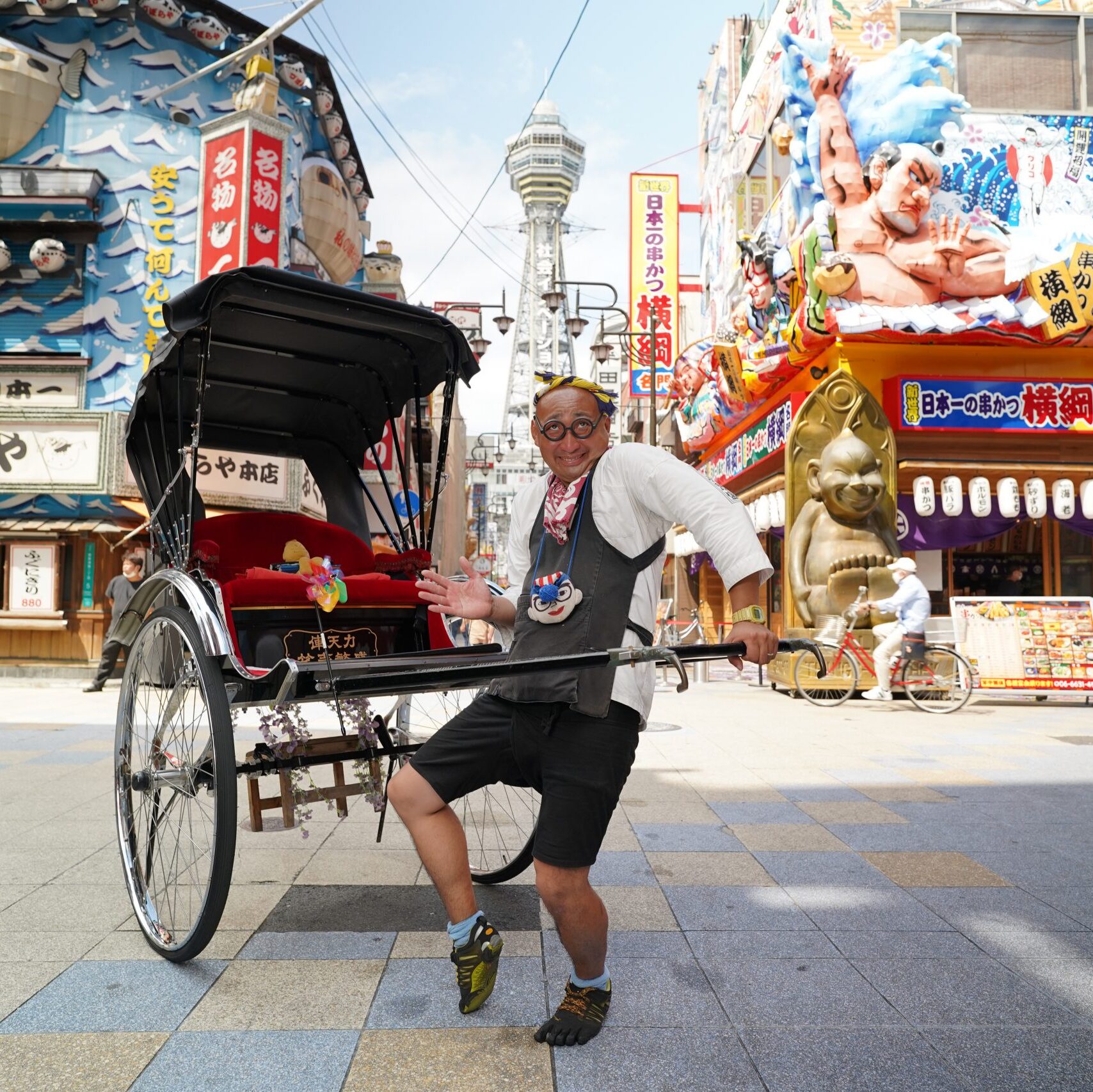 新世界で俥夫をしている國領翔太さん